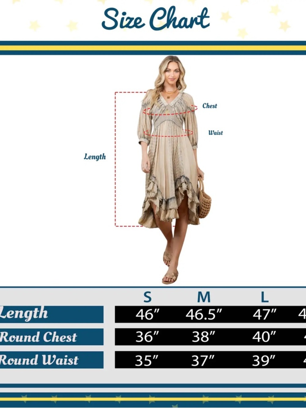 Young Threads Effortless Elegance: Sheared & Elasticated V-Neck Hi Lo Dress - Picture 4 of 9